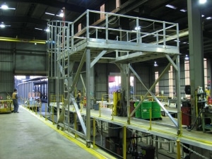 ALUMINIUM MOBILE GANTRY Aluminium Mobile Gantry Platform for servicing trains