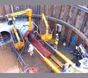 MICROTUNNELING EQUIPMENT Launch Frame, Jib Crane, Skip Lift Boom and Rotating Skip (for Pipe Jacking Tunnel Boring Equipment)