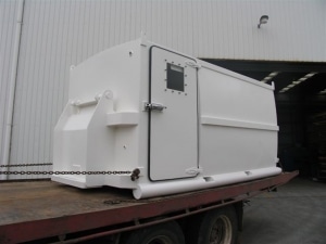 REFUGE CHAMBER Refuge Chamber for Coal Mining with Front End Loader Attachment Jig